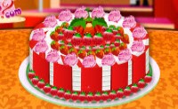 Cake with Fruit Decorations